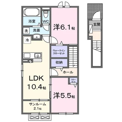 ローズ　ガーデン　櫛川　Ａ