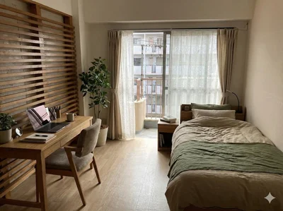 🌈新規オープン賃料半額🌈法人契約・複数名利用歓迎！駅チカ＆ネット無料📶ゆとりある1LDKで長期滞在も快適✨【M064】