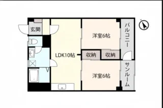 2名入居OK✨駐車場有❗広々2LDK・家具家電付✨TM123