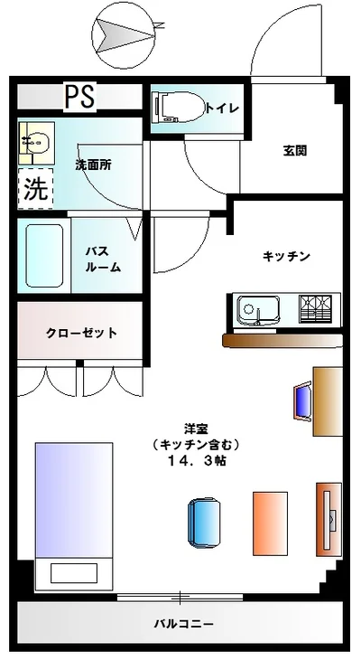 【君が代橋の西側・国道18号線近く】🍀グランマンスリー高崎中豊岡R203🍀🌈インターネット無料🛜🚗💨独立洗面台付き✨