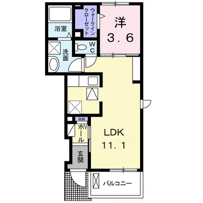 メゾン　ソレイユⅡ　Ａ