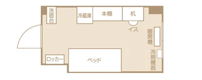 【NOMAドーミー限定プラン/月額108,000円】水道光熱費込、家具・家電付き、インターネット利用料込