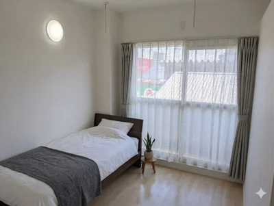 KIT【屋内駐車場有♪】2名入居可☆角部屋1LDK☆陽当たり良好