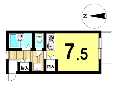 【愛知県名東区/一社駅徒歩約10分/駐車場/無料Wi-Fi/バストイレ別/洋室7.5帖】第2ホーメスト一社