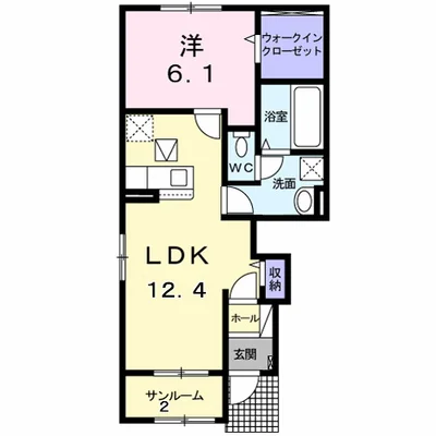 ヴィラ　シャングリラ直江町　Ｂ