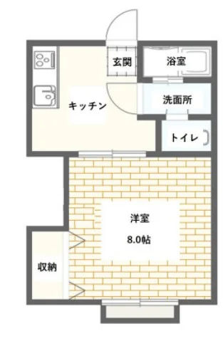 Kマンスリー島根出雲(島根大学医学部附属病院)【禁煙・島根県ウィークリーマンション・島根マンスリーマンション】