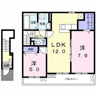 プロムナードメゾン弐番館　Ｄ