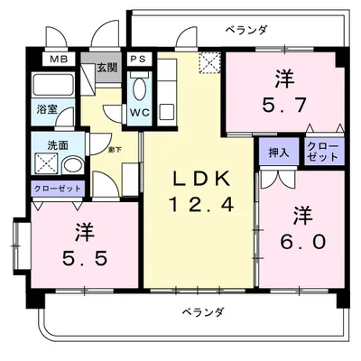 パラマウントビレッジ東岩田Ｂ