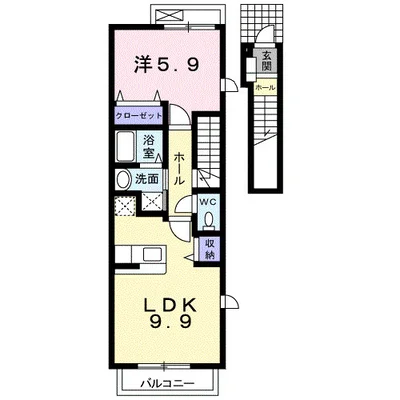 カレッジコート　Ａ