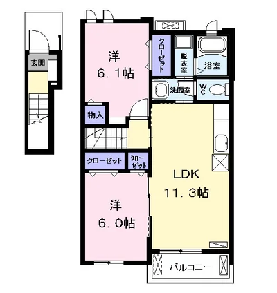 メゾン・ド・ソレーユⅡＡ