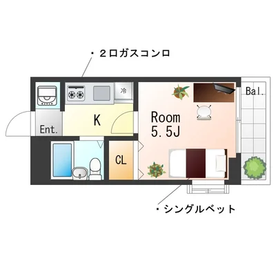 Sステイ高砂駅前バレンシア【禁煙ルーム・Wi-Fi無料】
