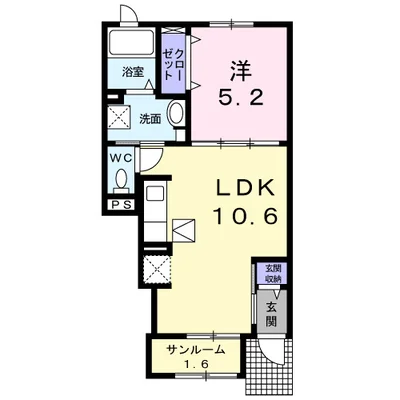 メゾン　グレーヌ　塩屋Ｂ