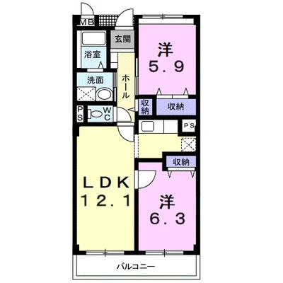 サンリッツ高宮Ｂ