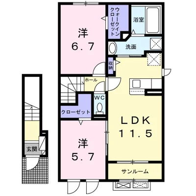 コーポ・エテルナ５　Ａ