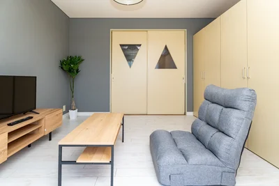 駅徒歩圏内！家具家電付！駐車場付き｜TM223/TM224