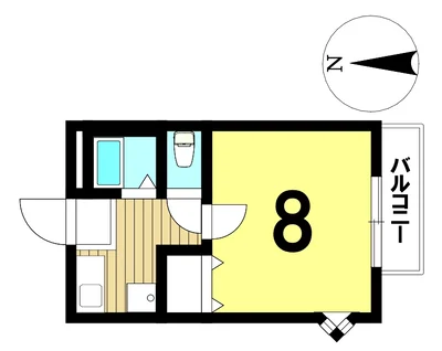 【名古屋市昭和区/八事駅徒歩4分/無料Wi-Fi/角部屋/バストイレ別/洋室8帖/自転車駐輪可能】ヴァンベール八事