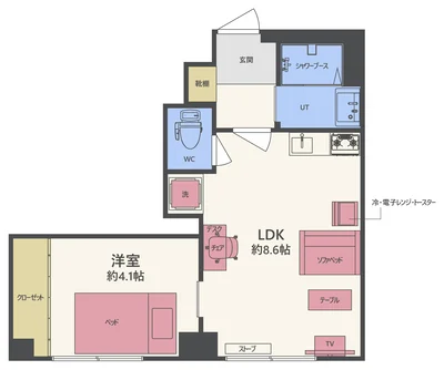 【北１8条駅歩1分・Wi-Fi無料・エアコン付・１Fｽｰﾊﾟｰ、北大近く】N･北18条ﾚｼﾞﾃﾞﾝｽ