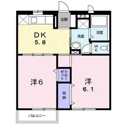サンテラス窪　Ｂ