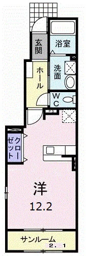ラック　ヴィラⅡ　Ｃ