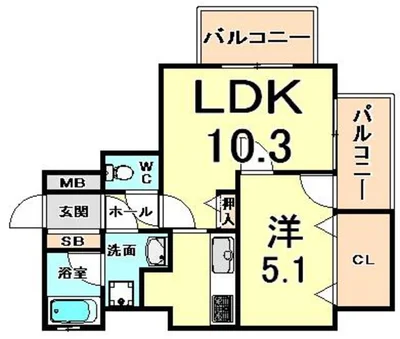 トラスト尼崎2【1LDKタイプ!セミダブルベッド】