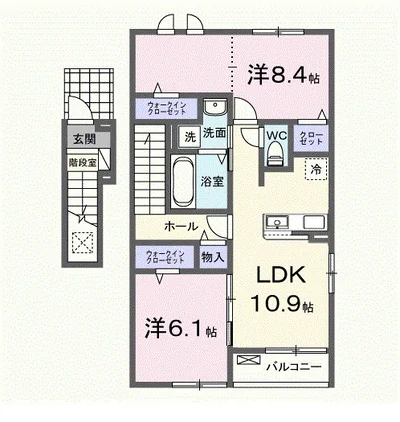 新在家中の町アパート