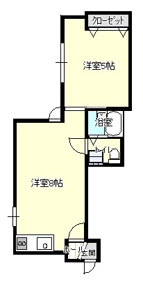 青森市長島1DKアパート