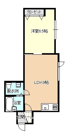 青森市長島1DKアパート