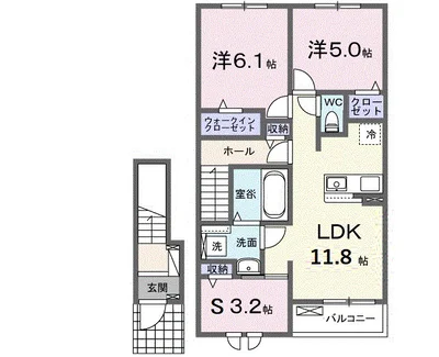 メゾングレーヌ東觜崎駅前A