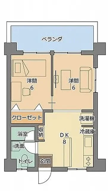 サンセット楚辺  （２DK）