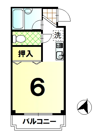 茶山・京都芸術大学駅駅徒歩3分!ドラム式洗濯乾燥機完備・ネット無料の最上階南向き1K