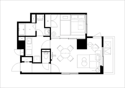 広尾駅から徒歩8分 / 人気の南麻布エリア / 複数の路線利用可能 / 家具家電付き /コスモリード南麻布