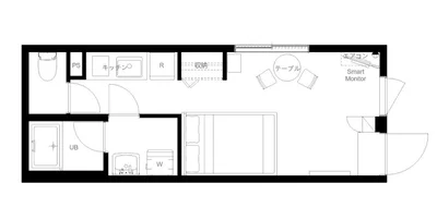 落合南長崎駅から徒歩8分/新宿まですぐ/家具家電完備/Ruygo新宿西落合