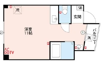 ★wi-fi無料★バス/トイレ別★角部屋★GM久留米5
