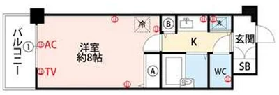 ★wi-fi無料★オートロック★バス/トイレ別★GM久留米6