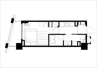 最寄駅まで徒歩5分/新宿まで2駅/家具家電付き/レジディア中落合A
