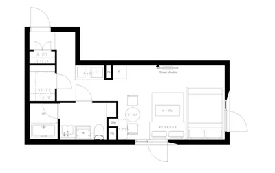 曙橋駅より徒歩4分/3路線3駅利用可能/観光・ビジネスの拠点に最適/家具家電完備/PASEO市谷台町II