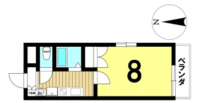 【名古屋市南区/呼続駅徒歩約6分/駐車場/無料Wi-Fi/角部屋/バストイレ別/洋室8帖】スクエア瑞穂南