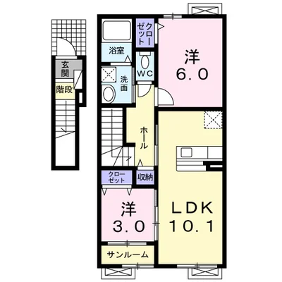 ソレイユ高屋Ｂ