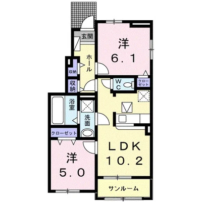 第７　レジデンス朝日　Ｂ