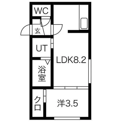 駅徒歩5分 無料Wi-Fi エアコン・暖房完備 1LDK