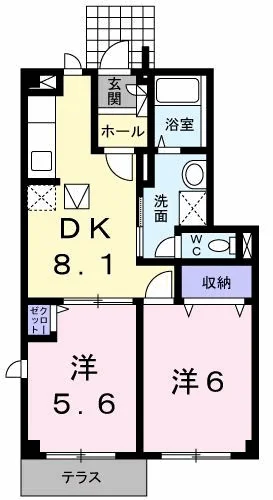 グリュッククレー　Ｂ棟