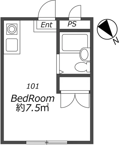 【阪急電鉄京都線 相川駅】K'Sコートリバーサイド相川 101