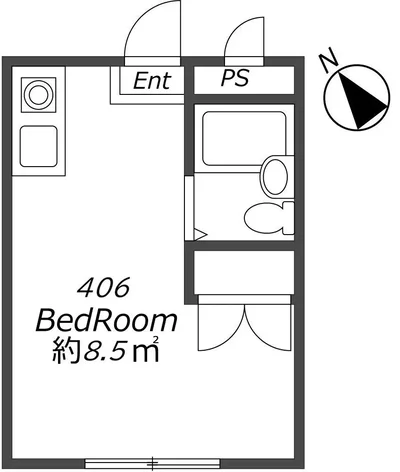 【阪急電鉄京都線 相川駅】K'Sコートリバーサイド相川 406