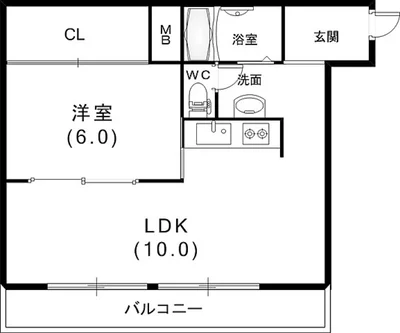 神戸駅徒歩7分｜新開地駅徒歩4分｜最上階・南向き39㎡ 1LDK