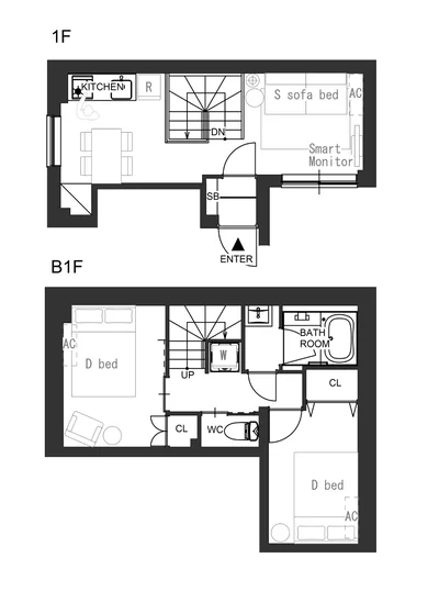 東中野駅から徒歩10分/新宿アクセス抜群/家具家電完備/North Ridge Shinjuku