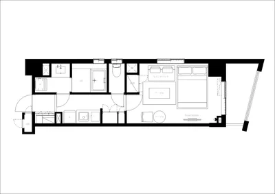 最寄駅まで徒歩5分/新宿まで2駅/家具家電付き/レジディア中落合A