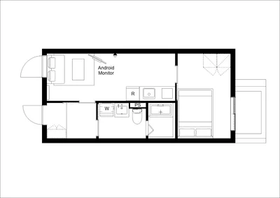 早稲田駅徒歩6分/家具・家電付/短期~長期滞在まで◎/CH RESIDENCE 早稲田鶴巻町