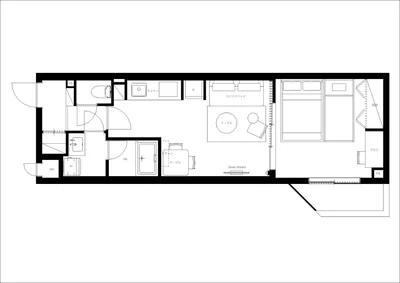 最寄駅まで徒歩５分/おしゃれな内装/家具・家電付き/ザ・パーククロス東大井