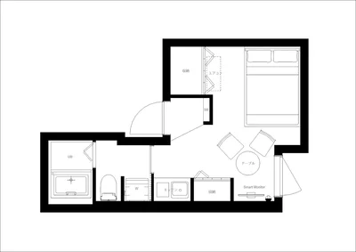 両国駅から徒歩7分/デザイナーズ物件/家具家電・備品完備/CH RESIDENCE 両国