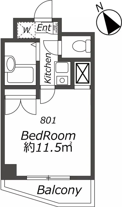 【福岡市空港線 大濠公園駅】シャトレ21大手門 801